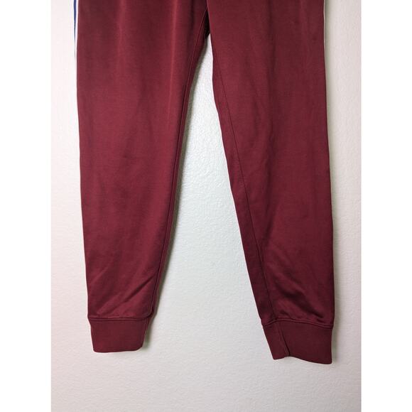 Abercrombie & Fitch Red Jogger Fleece Logo Side Stripe Sweatpants Men L Lounge - Picture 5 of 15